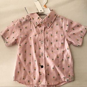 Sovereign Code Boy 12 Month Short Sleeve Shirt NWT